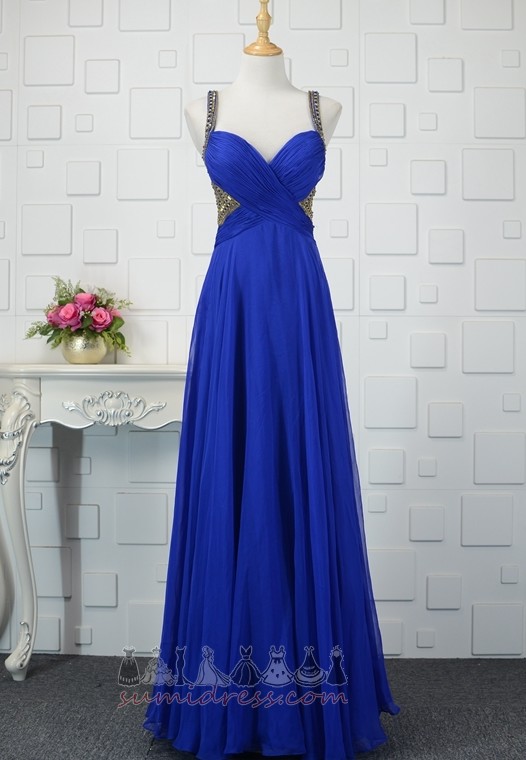 Empire Sleeveless Summer Pleated Bodice Backless Medium Prom gown