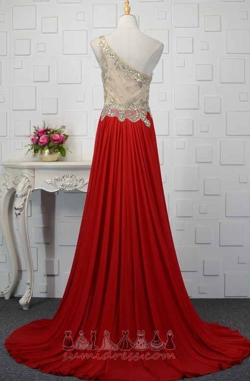Fall Ruched Sleeveless Medium Jewel Bodice Romantic Evening Dress