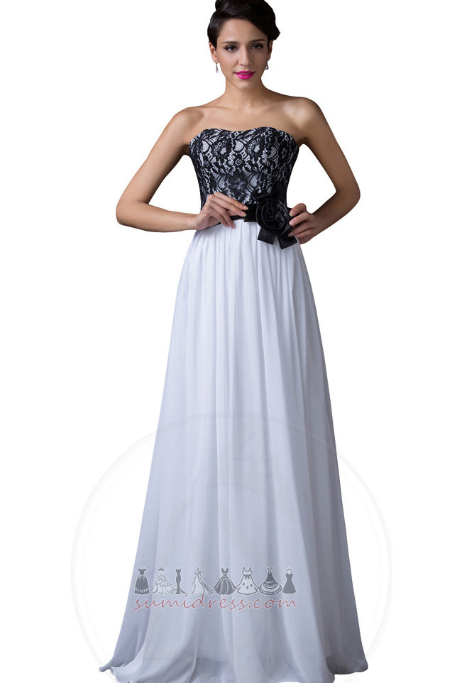 Feie Train Elegante Applikasjoner Bankett A-formet Gulvlengde Samle kjole