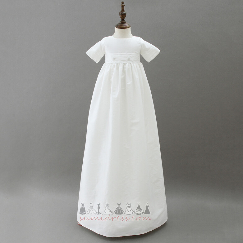 Ferie Cap / Lue Formelle Satin Lang A-formet Dåp kjole