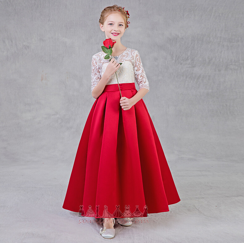 Floor Length Ball Sheer Back A-Line Natural Waist Medium Little girl dress