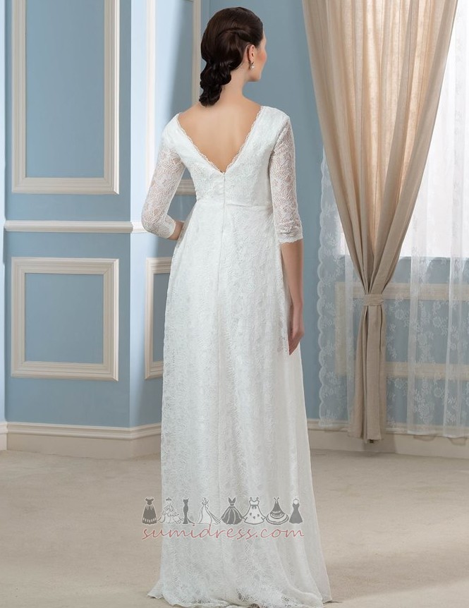 Floor Length Illusion Sleeves Hourglass Ruched Sweep Train Simple Evening Dress
