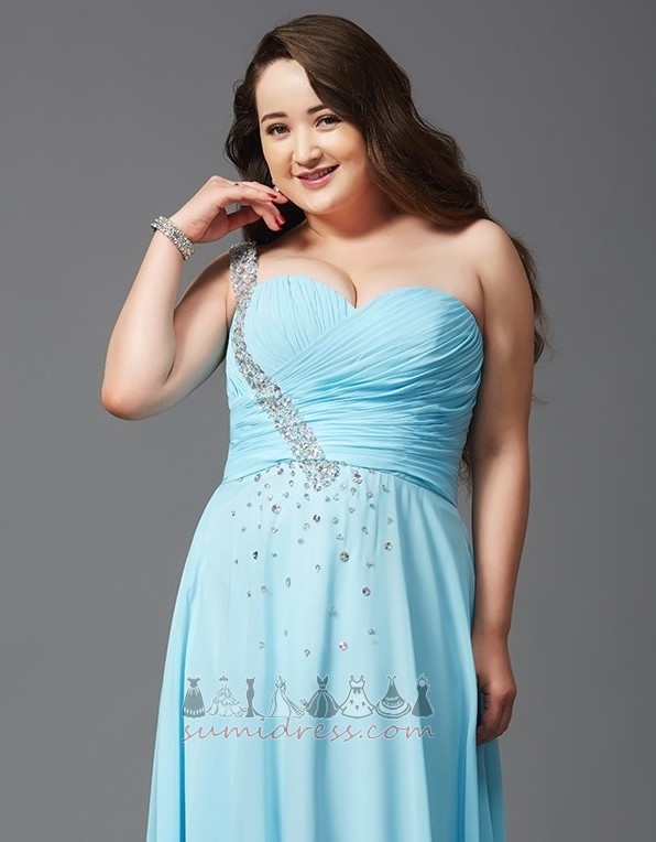 Floor Length Jewel Bodice Elegant A-Line Chiffon banquet Evening gown