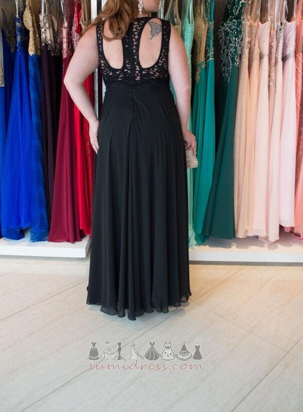 Floor Length Natural Waist A-Line Zipper Up Hourglass Sleeveless Prom gown