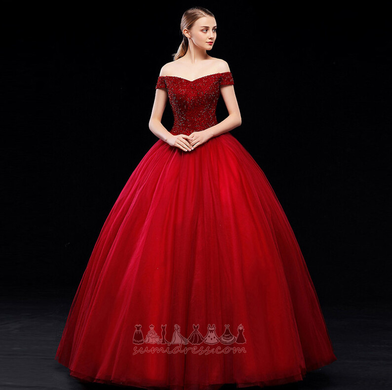 Floor Length Starry Swing Natural Waist Show/Performance Lace-up Prom Dress