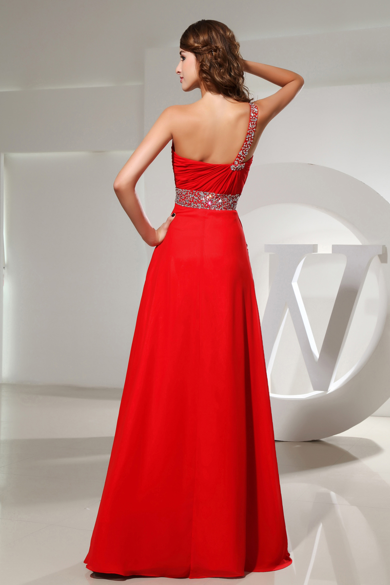 Floor Length Zipper Up Ball Asymmetrical Sleeves Natural Waist Summer Evening Dress