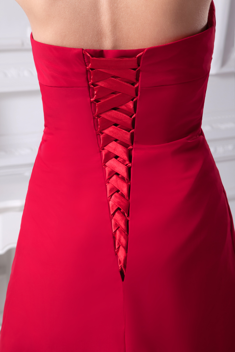 φόρεμα κοκτέιλ Αμάνικο Δαντέλα-επάνω Μέσον Σιφόν Κρυστάλλινη Φυσικό