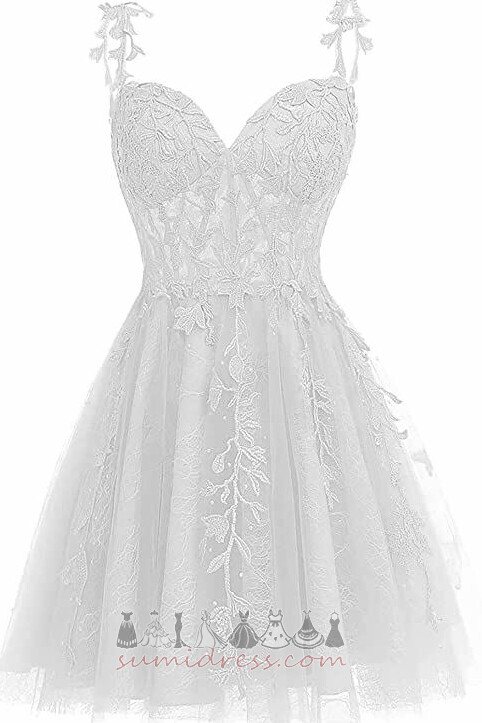 φόρεμα κοκτέιλ Λαμπερό Τιράντες σπαγγέτι Αμάνικο Φυσικό Κοντό Γάμος