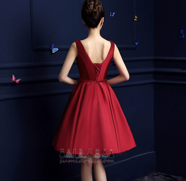 φόρεμα Κοκτέιλ Σατέν Κομψό Φυσικό Αχλάδι πώληση Ντραπέ