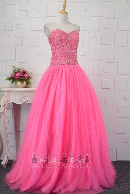 Formal Jewel Bodice Lace-up Sweetheart Floor Length A-Line Quinceanera Dress