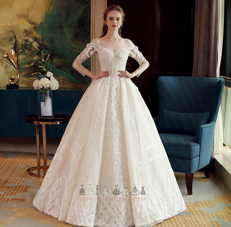 Formalan Srednji Majica Zapertlati Dugim rukavima Crta Vjenčanica