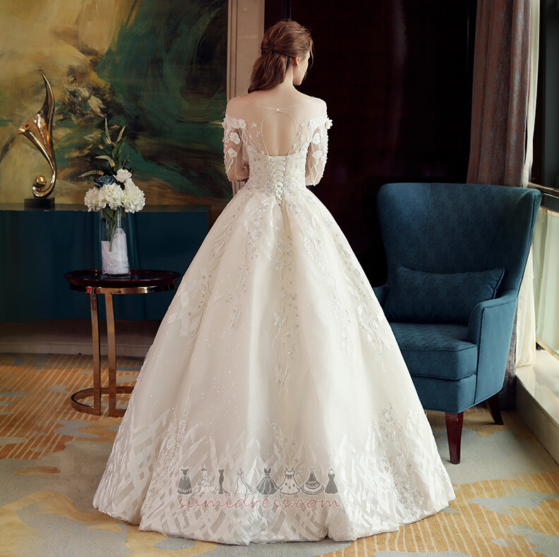 Formalan Srednji Majica Zapertlati Dugim rukavima Crta Vjenčanica