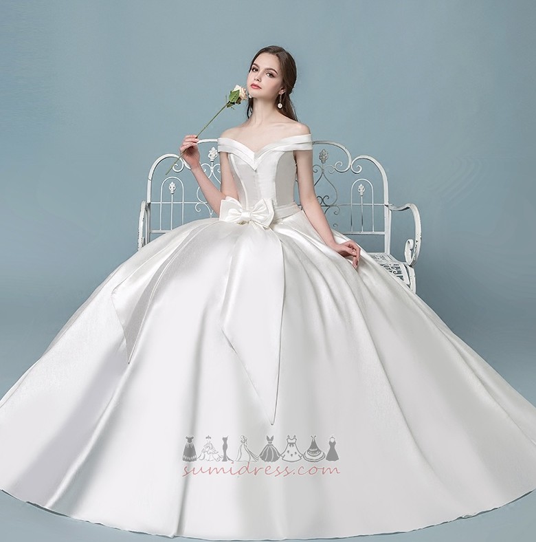 формальний блоковані рукава короткі рукави довжина підлоги груша Весільна сукня