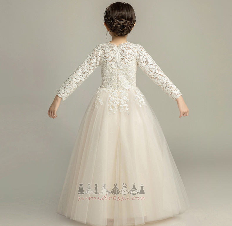Gamtos juosmens Oficialus Vidutinis Ilgomis rankovėmis Sūpynės Gėlių mergaitė suknelė