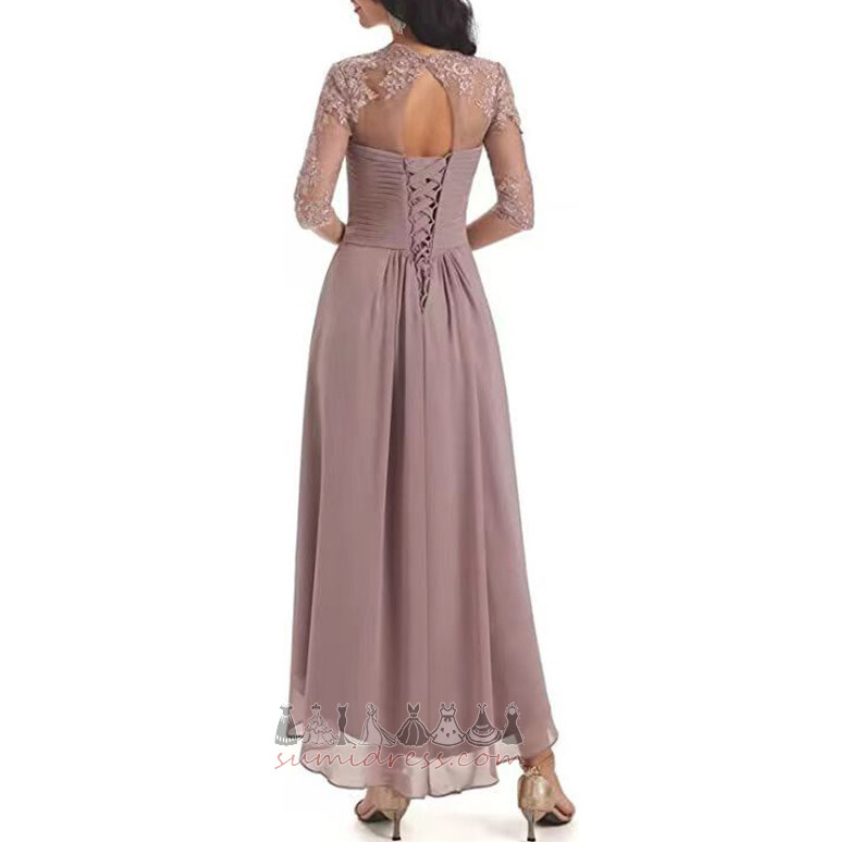 Gamtos juosmens Vidutinis Elegantiškas Asimetriškas Queen Anne Motina suknelė