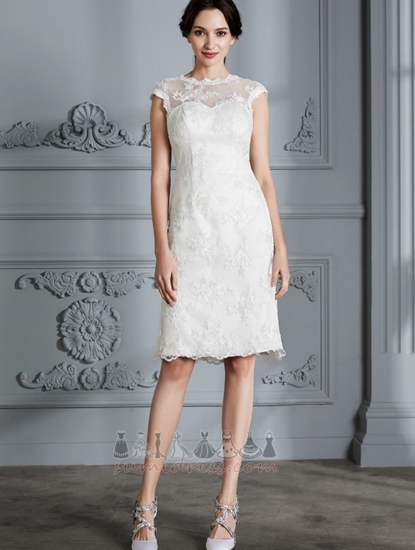 Garden Knee Length Natural Waist Sleeveless A-Line Summer Wedding Dress