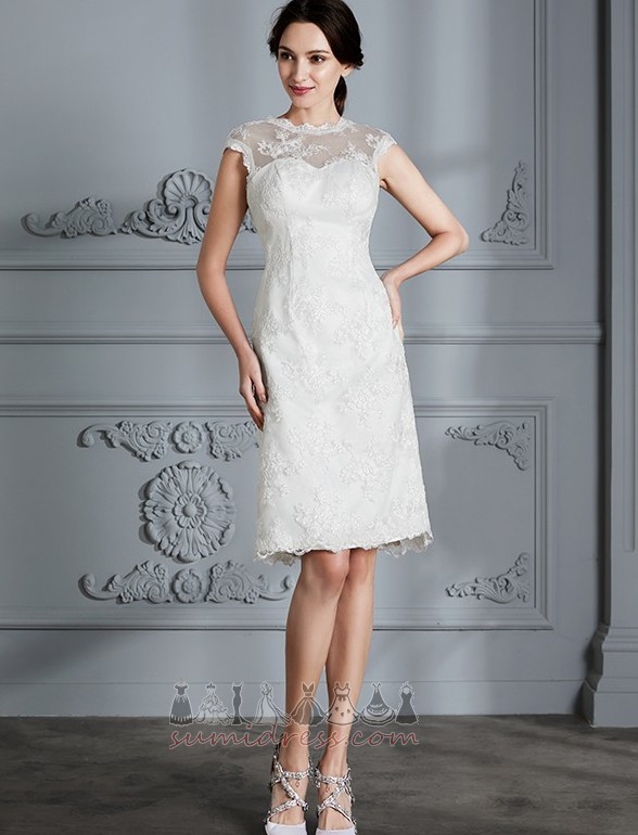 Garden Knee Length Natural Waist Sleeveless A-Line Summer Wedding Dress