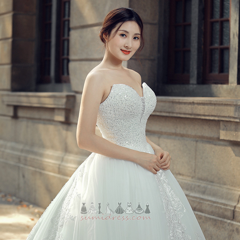 Hall Backless Cathedral Train Medium Applique Elegant Wedding Dress