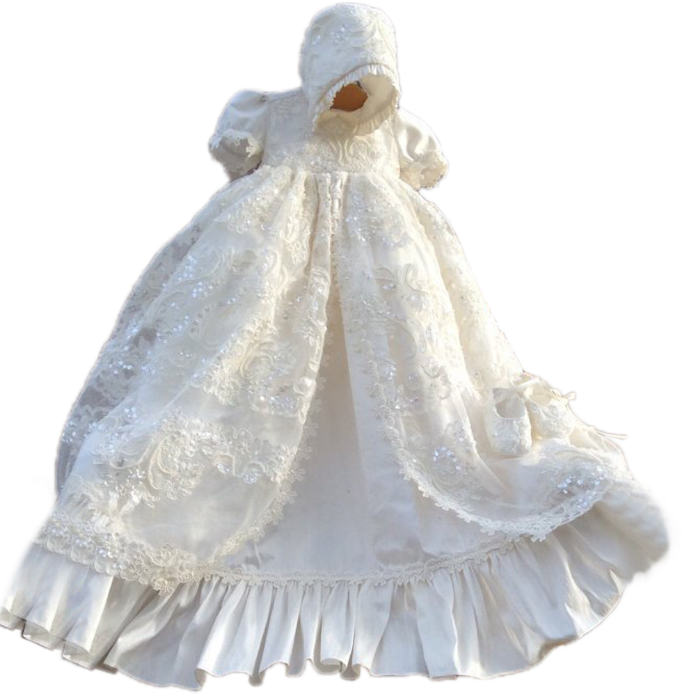 High Covered Princess Natural Waist Medium Long Jewel Flower Girl Dress