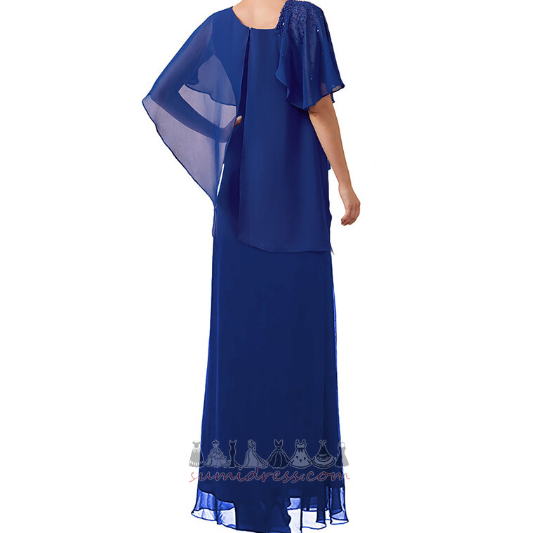 Hög omfattas Fotled längd försäljning Chiffong Elegant Natural Midja Mor klänning
