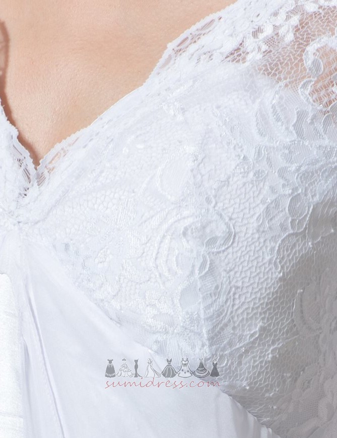 ілюзія рукава довжина підлоги імперія імперії талії довгі рукави шифон Весільна сукня