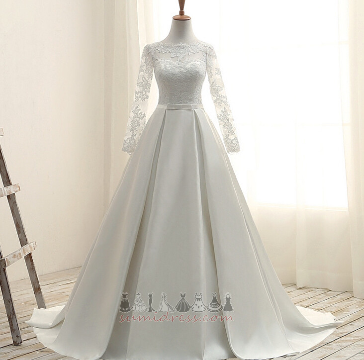 Jewel A-Line Formal Beach Lace Lace Overlay Wedding gown
