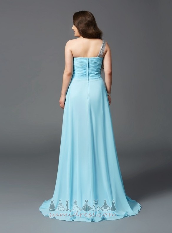 juvelbesatte overdelen Elegant A-linje Banket Gulvet længde Chiffon Aften kjole