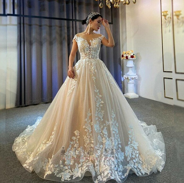 Katedrála vlak Dlouhý Zip až formální Kostel Střední pasu Svatební šaty