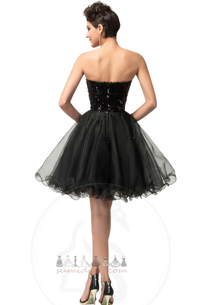 Knee Length Sleeveless Glamorous Sequined Pear Sweetheart Homecoming Dress