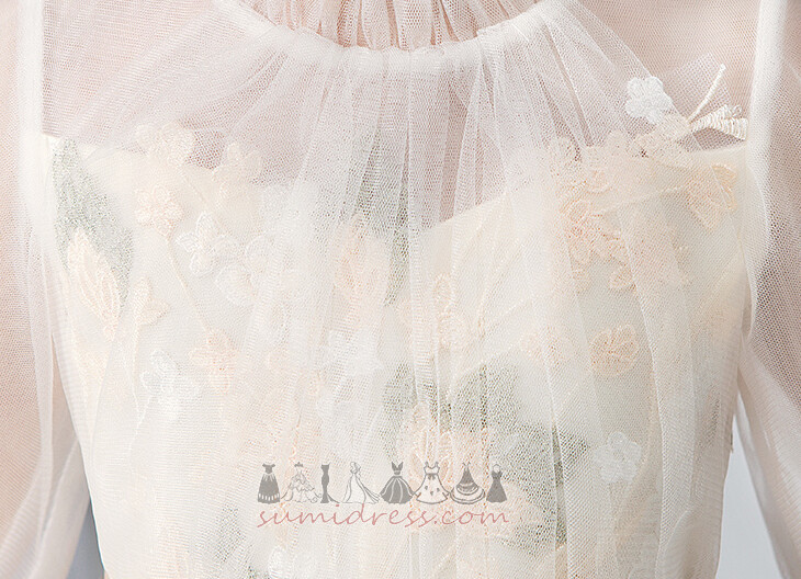 κοινωνία φόρεμα Τούλι Άνοιξη Αστράγαλο Μήκος πολλαπλών στρώμα Απλικέ κούνια