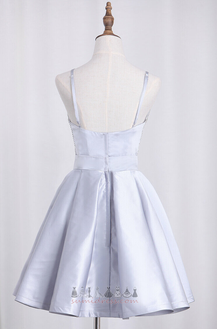 Коктейльные платье короткий элегантный V-образным вырезом A-линия развальцовка весна
