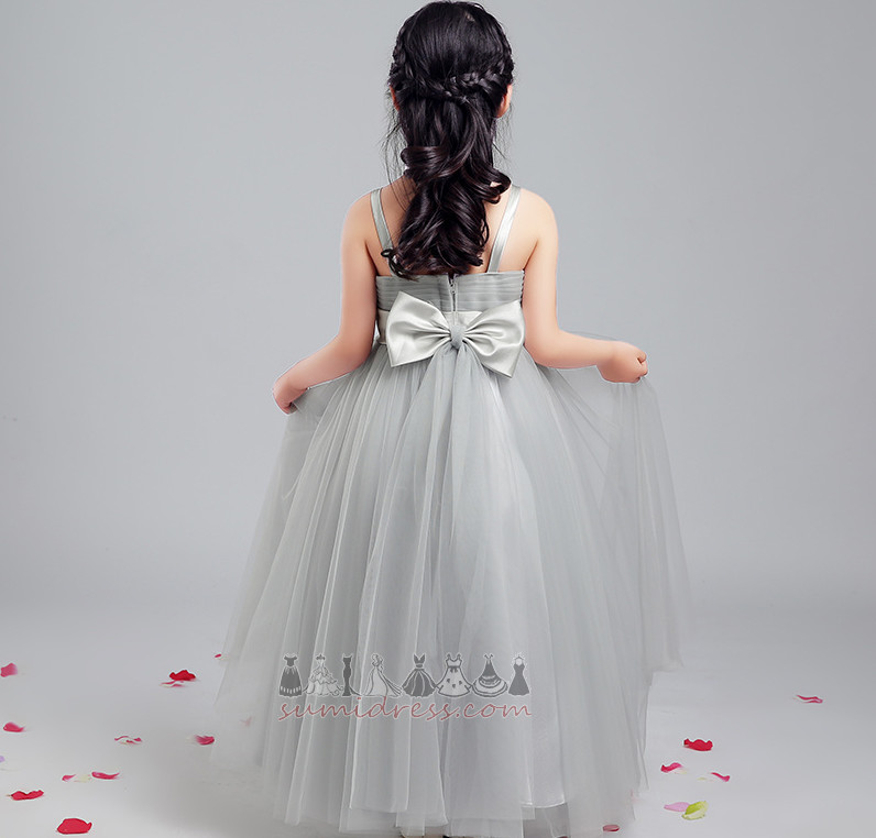 Kolsuz Çay uzunluğu Fermuar yukarıya Yaz Çiçekler Resmi Küçük kız elbisesi