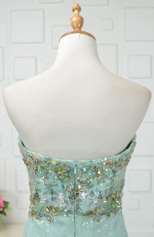 Kolsuz Süpürme tren mücevherli korse Canım Fermuar yukarıya Bir çizgi Gece elbisesi