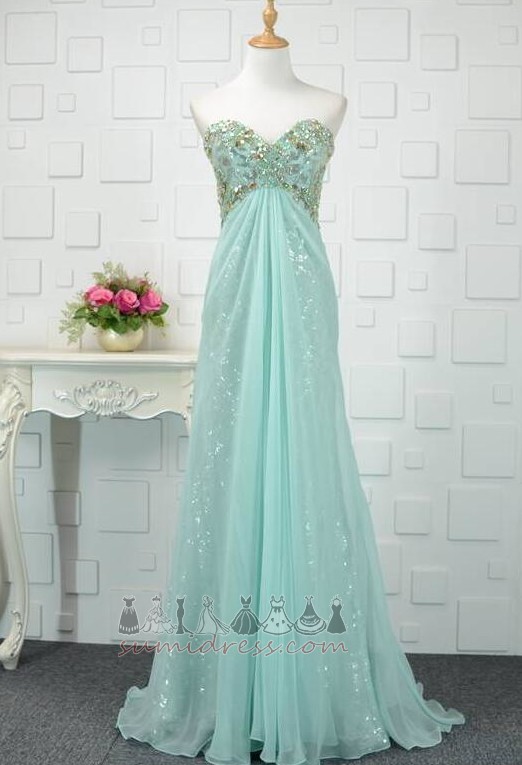 Kolsuz Süpürme tren mücevherli korse Canım Fermuar yukarıya Bir çizgi Gece elbisesi