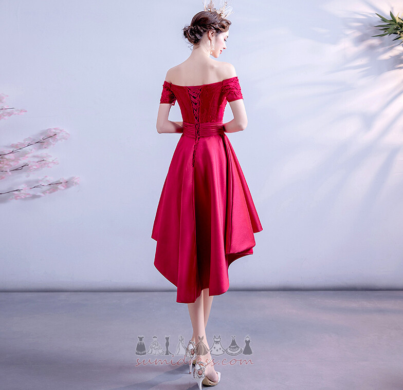 Kõrge madal Aplikatsioon Pidusöök Väljas Õlad Nöörimine Elegantne Ballile kleit