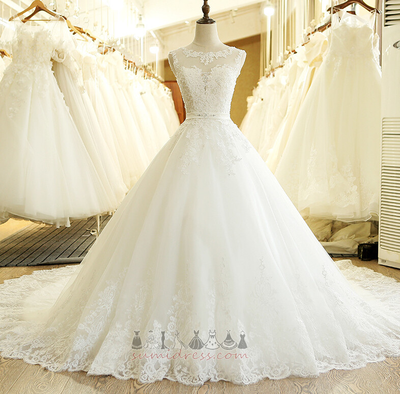 коштовність зал атлас аплікації царський поїзд Мереживо Overlay Весільна сукня