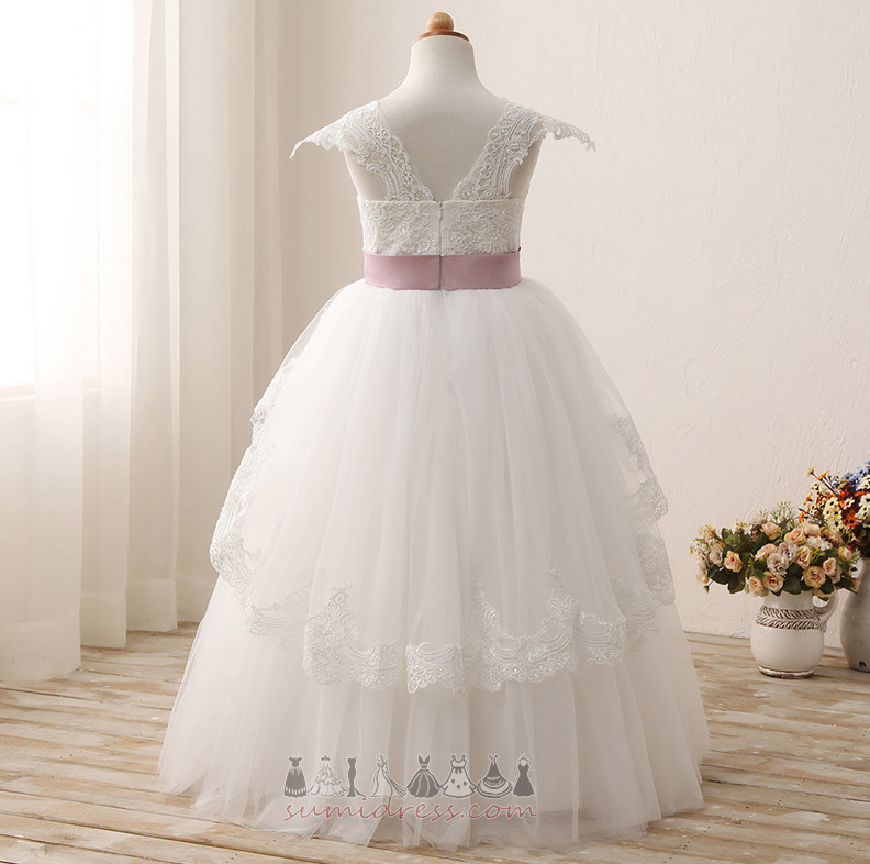 Krajka Střední pasu S diakritikou luk Zip až Elegantní Náměstí Květinářka Šaty