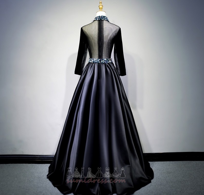 Kulkšnies ilgio Oficialus V-kaklo Vien atgal Vidutinis Puoštas Keltas suknelė