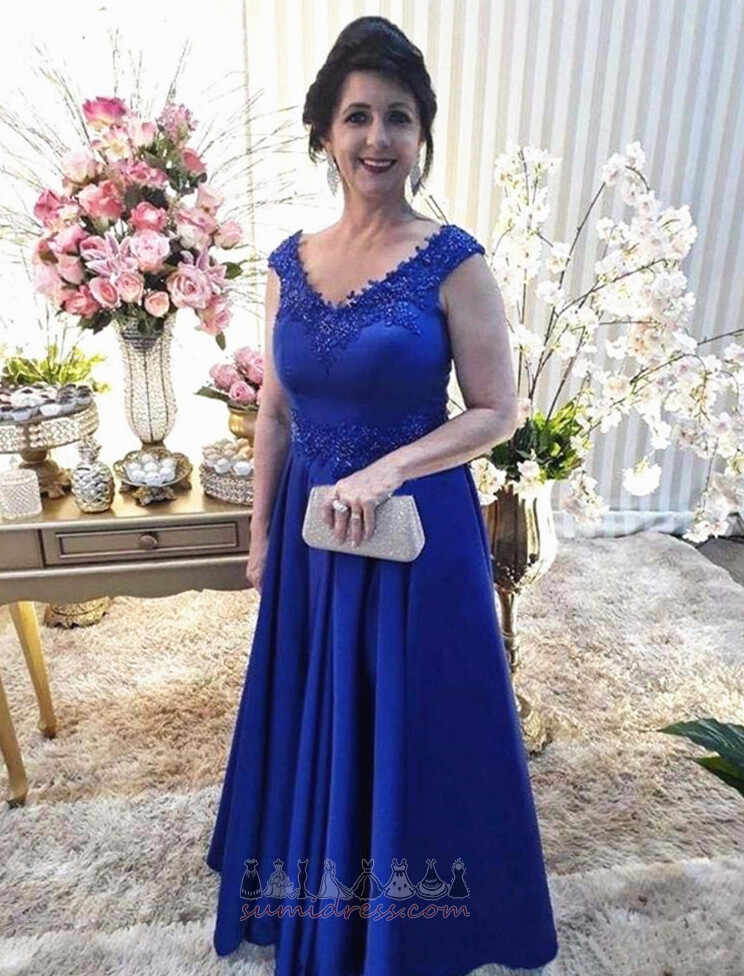 La madre de los vestido de novia A Línea Drapeado Formal Escote en V Natural Reloj de Arena