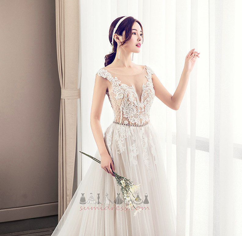 Lace A-Line Pear Lace Overlay Long Fall Wedding skirt