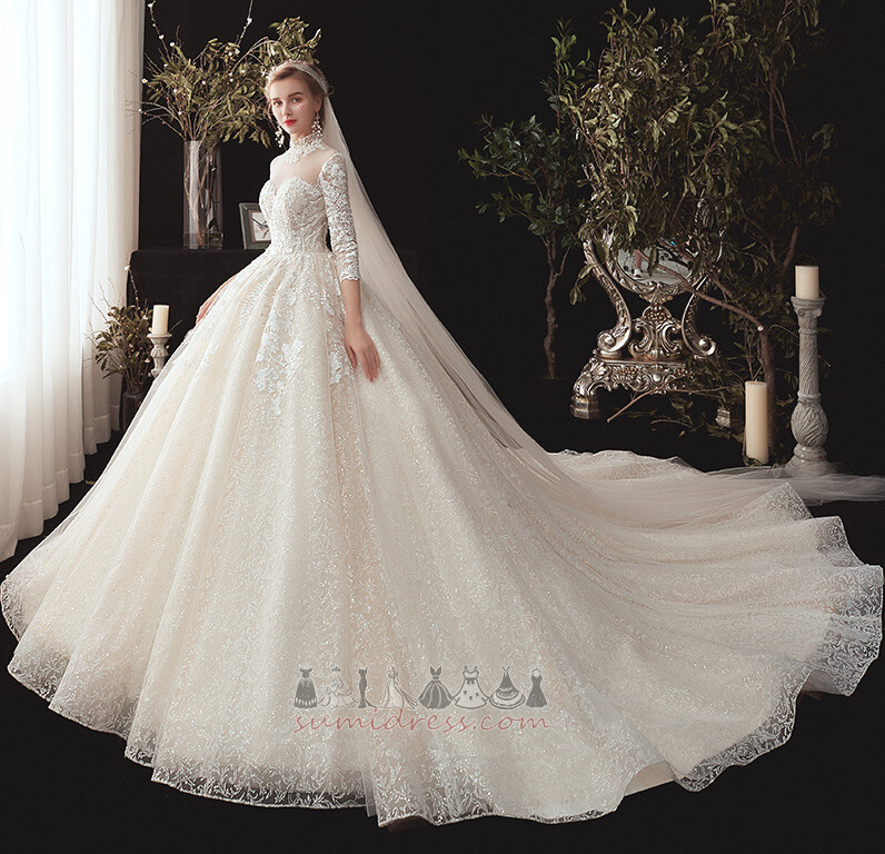 Lace Draped Lace-up Hall Lace Overlay Cathedral Train Wedding skirt