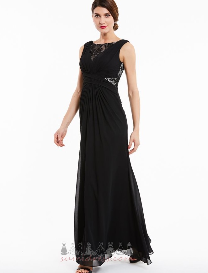 Lace Floor Length Sweep Train Elegant Sleeveless Lace Evening Dress