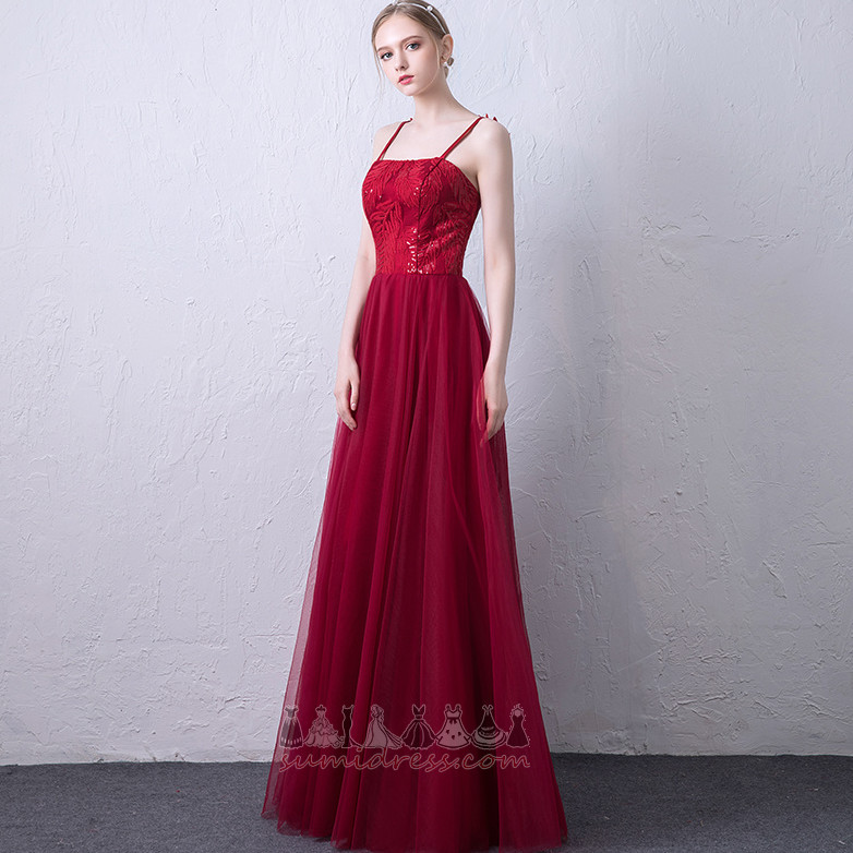 Lace Overlay Tulle Lace Lace-up Elegant Sleeveless Evening Dress