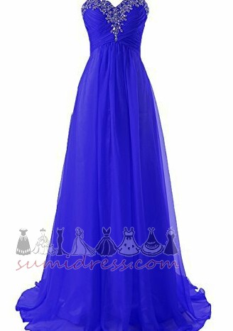 Lace-up Fall A-Line Sleeveless Jewel Bodice Beading Evening Dress