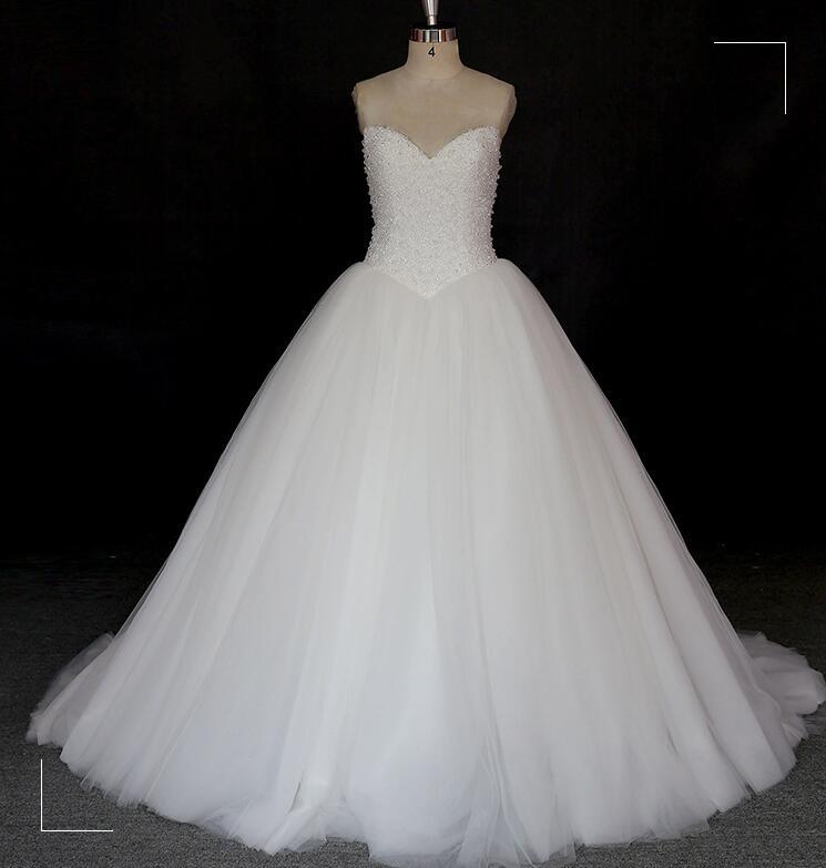 Lace-up Hall Fall Tulle Princess Vintage Wedding Dress