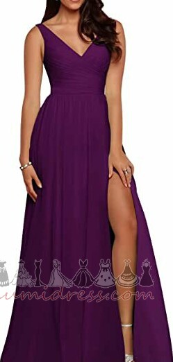 Lace-up Spring Floor Length Natural Waist Ball Front Slit Evening gown