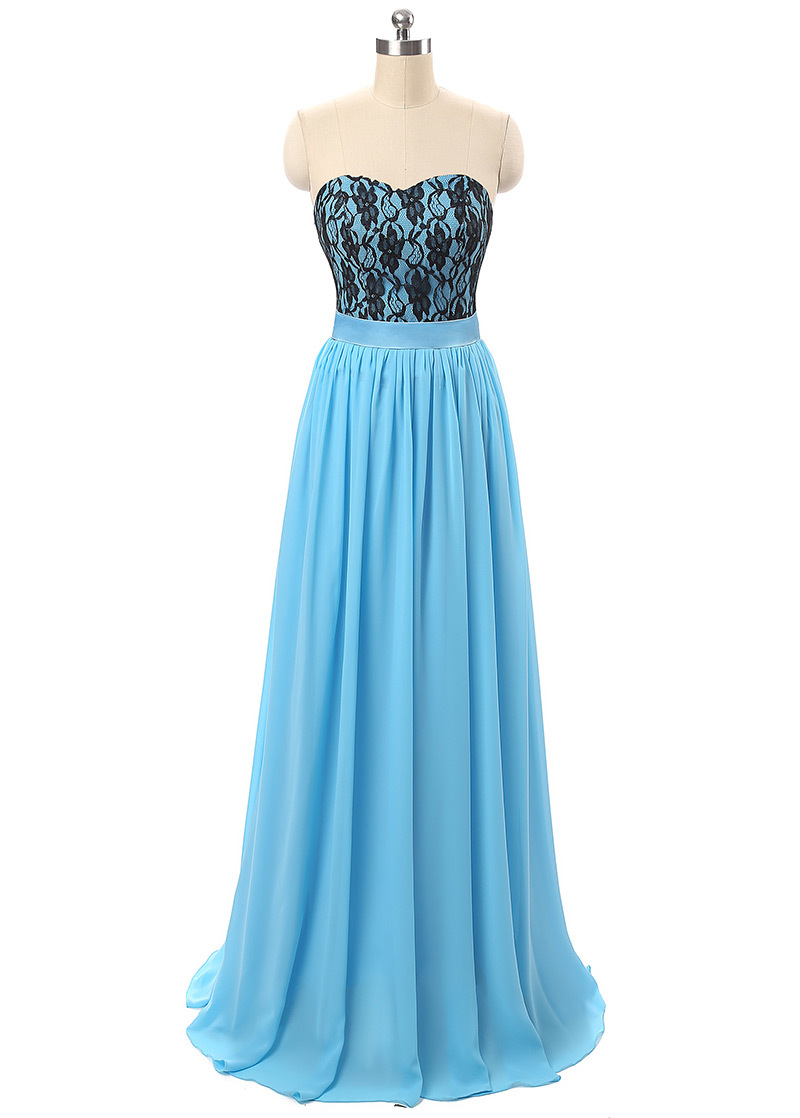 Lace Zipper Floor Length Lace Summer A-Line Bridesmaid Dress