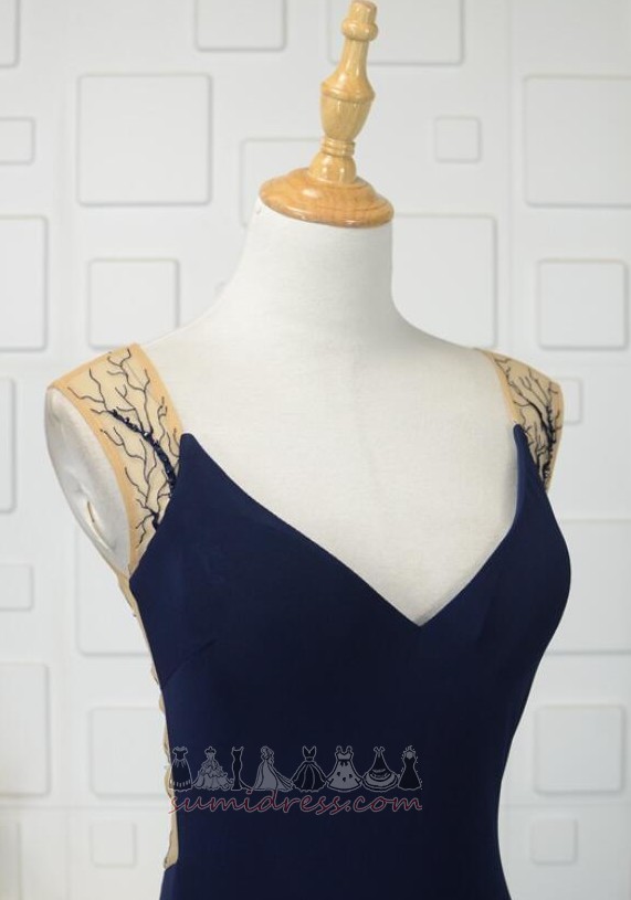 лінія весна Спандекс шик V-подібним вирізом природні Талія Вечірня сукня