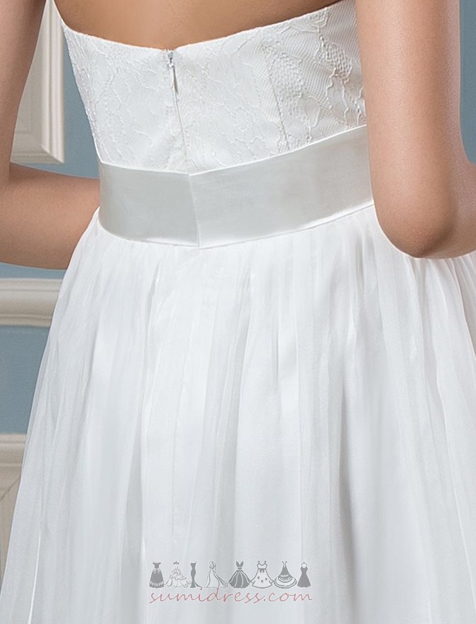 літо без спинки простий недоуздок трикутник складка шифон Весільна сукня