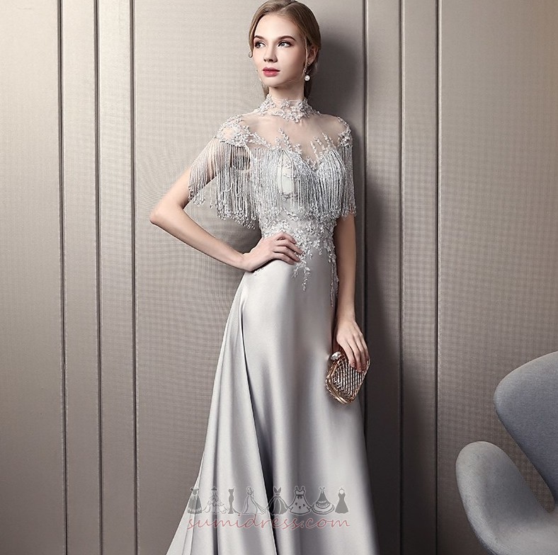Long Tassel A-Line Formal Thin Winter Evening Dress